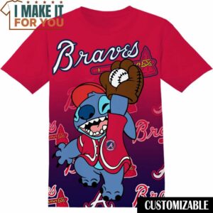 MLB Atlanta Braves Disney Stitch T-Shirt, Perfect Gift for Any MLB Fan