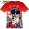 MLB Boston Red Sox Disney Mickey T-Shirt, Perfect Gift for Any MLB Fan
