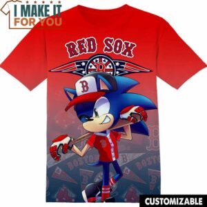 MLB Boston Red Sox Sonic the Hedgehog T-Shirt, Perfect Gift for Any MLB Fan