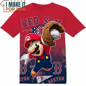 MLB Boston Red Sox Super Mario T-Shirt, Perfect Gift for Any MLB Fan