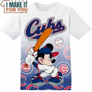 MLB Chicago Cubs Disney Mickey Player T-Shirt, Perfect Gift for Any MLB Fan