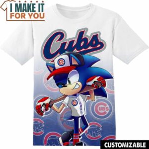 MLB Chicago Cubs Sonic the Hedgehog T-Shirt, Perfect Gift for Any MLB Fan