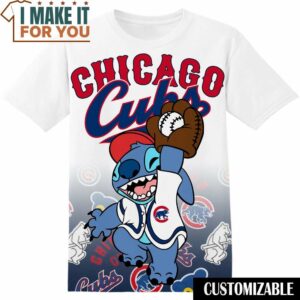 MLB Chicago Cubs Stitch Disney T-Shirt, Perfect Gift for Any MLB Fan