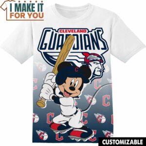 MLB Cleveland Guardians Disney Mickey T-Shirt, Perfect Gift for Any MLB Fan