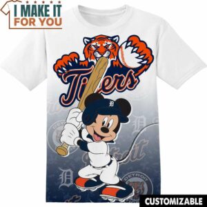 MLB Detroit Tigers Disney Mickey T-Shirt, Perfect Gift for Any MLB Fan