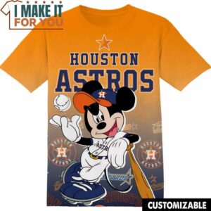 MLB Houston Astros Disney Mickey T-Shirt, Perfect Gift for Any MLB Fan
