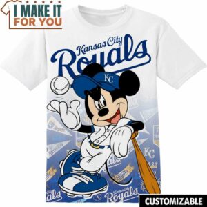 MLB Kansas City Royals Disney Mickey T-Shirt, Perfect Gift for Any MLB Fan