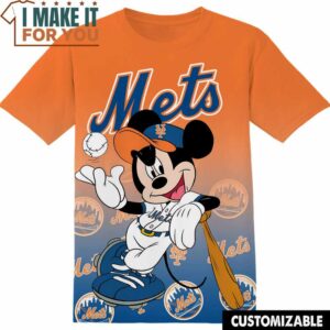 MLB New York Mets Disney Mickey T-Shirt, Perfect Gift for Any MLB Fan