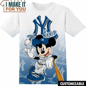 MLB New York Yankees Disney Mickey T-Shirt, Perfect Gift for Any MLB Fan