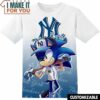 MLB New York Yankees Sonic the Hedgehog T-Shirt, Perfect Gift for Any MLB Fan