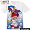 MLB Philadelphia Phillies Disney Mickey T-Shirt, Perfect Gift for Any MLB Fan