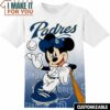MLB San Diego Padres Disney Mickey T-Shirt, Perfect Gift for Any MLB Fan