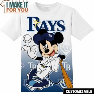 MLB Tampa Bay Rays Disney Mickey T-Shirt, Perfect Gift for Any MLB Fan