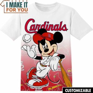 MLB St Louis Cardinals Disney Mickey T-Shirt, Perfect Gift for Any MLB Fan