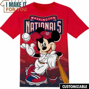 MLB Washington Nationals Disney Mickey T-Shirt, Perfect Gift for Any MLB Fan