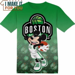 NBA Boston Celtics Disney Mickey T-Shirt, Perfect NBA Graphic Tee for Fan