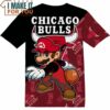 NBA Chicago Bulls Super Mario T-Shirt, Perfect NBA Graphic Tee for Fan
