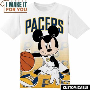 NBA Indiana Pacers Disney Mickey T-Shirt, Perfect NBA Graphic Tee for Fan