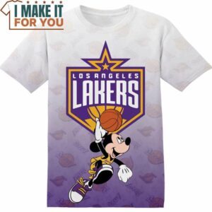NBA Los Angeles Lakers Mickey T-Shirt, Perfect NBA Graphic Tee for Fan