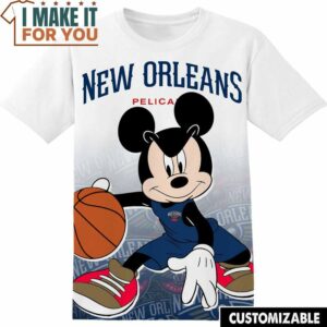NBA New Orleans Pelicans Disney Mickey T-Shirt, Perfect NBA Graphic Tee for Fan