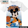 NBA New York Knicks Disney Mickey T-Shirt, Perfect NBA Graphic Tee for Fan
