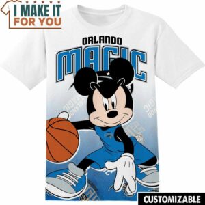 NBA Orlando Magic Disney Mickey T-Shirt, Perfect NBA Graphic Tee for Fan