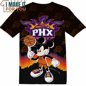 NBA Phoenix Suns Mickey T-Shirt, Perfect NBA Graphic Tee for Fan