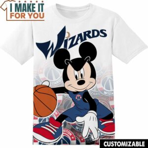 NBA Washington Wizards Disney Mickey T-Shirt, Perfect NBA Graphic Tee for Fan
