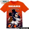 NFL Chicago Bears Disney Mickey T-Shirt, NFL Graphic Tee for Men, Women, and Kids