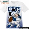 NFL Indianapolis Colts Disney Mickey T-Shirt, NFL Graphic Tee for Men, Women, and Kids