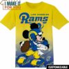 NFL Los Angeles Rams Mickey T-Shirt, NFL Graphic Tee for Men, Women, and Kids