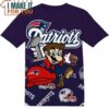 NFL New England Patriots Super Mario T-Shirt, NFL Graphic Tee for Men, Women, and Kids
