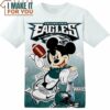 NFL Philadelphia Eagles Disney Mickey T-Shirt, NFL Graphic Tee for Men, Women, and Kids
