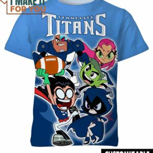 NFL Tennessee Titans Teen Titans T-Shirt, NFL Graphic Tee for Men, Women, and Kids