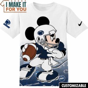 NCAA Football Penn State Nittany Lions Mickey T-Shirt, NCAA Shirt for Sports Fan