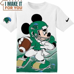 NCAA Tulane Green Wave Mickey T-Shirt, NCAA Shirt for Sports Fan