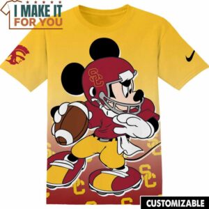 NCAA USC Trojans Football Mickey T-Shirt, NCAA Shirt for Sports Fan