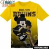 NHL Boston Bruins Mickey T-Shirt, Unique Gifts for NHL Fans