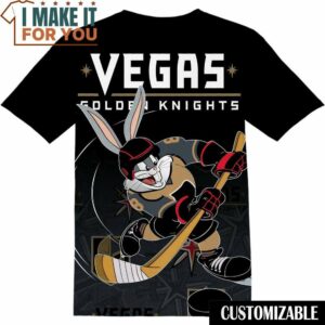 NHL Vegas Golden Knights Bugs Bunny T-Shirt, Unique Gifts for NHL Fans