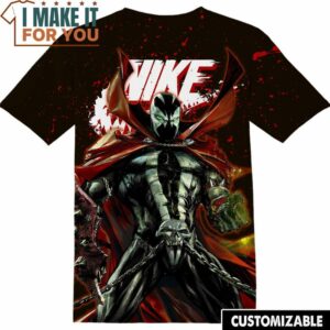 Bat Moon Spawn Nike T-Shirt, Nike Graphic Tee for Die-Hard Fans