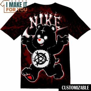 Black Bear Nike T-Shirt, Nike Graphic Tee for Die-Hard Fans