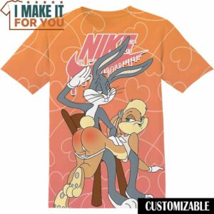 Bugs Bunny Lola Bunny Nike T-Shirt, Nike Graphic Tee for Die-Hard Fans