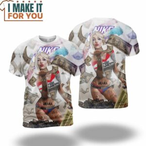 DC Comics Cool Harley Quinn Kawaii Nike T-Shirt, Nike Graphic Tee for Die-Hard Fans