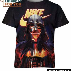 Darth Vader Anakin Skywalker Star Wars Movie Nike T-Shirt, Nike Graphic Tee for Die-Hard Fans