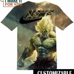 Dragon Ball Broly Nike T-Shirt, Nike Graphic Tee for Die-Hard Fans Dragon Ball Broly Nike T-Shirt, Nike Graphic Tee for Die-Hard Fans