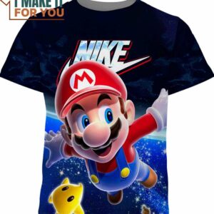 Gaming Flying Mario Nike T-Shirt, Nike Graphic Tee for Die-Hard Fans Gaming Flying Mario Nike T-Shirt, Nike Graphic Tee for Die-Hard Fans