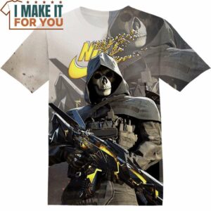 Gaming Ghost Azrael Call of Duty Nike T-Shirt, Nike Graphic Tee for Die-Hard Fans Gaming Ghost Azrael Call of Duty Nike T-Shirt, Nike Graphic Tee for Die-Hard Fans