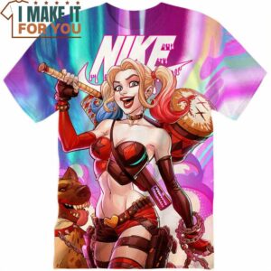 Harley Quinn Kawaii Nike T-Shirt, Nike Graphic Tee for Die-Hard Fans