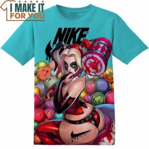 Harley Quinn Nike Adult Shirt, Nike Graphic Tee for Die-Hard Fans