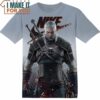 Movie Gaming Gift Geralt of Rivia The Witcher Nike T-Shirt, Nike Graphic Tee for Die-Hard Fans